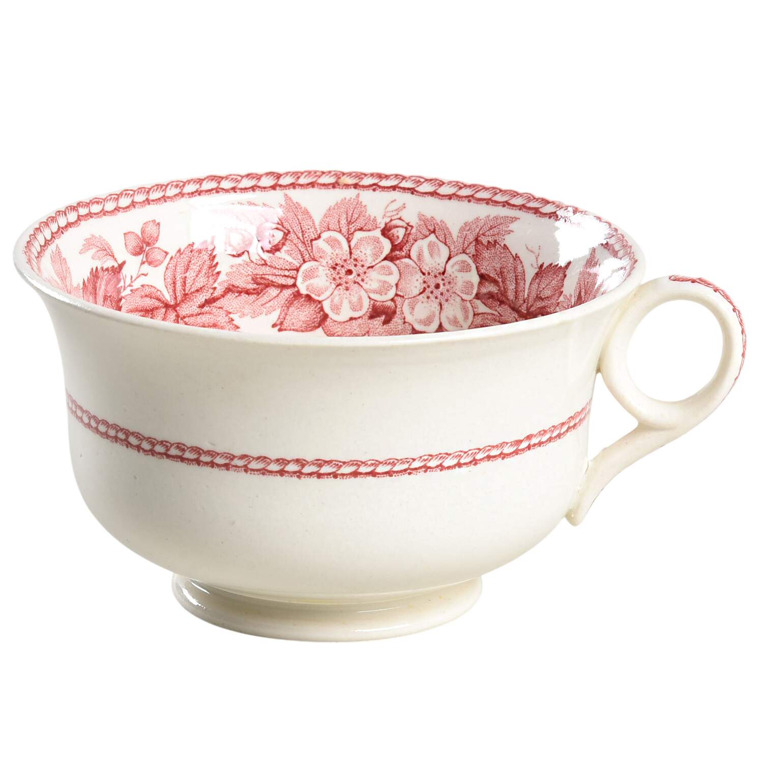 Bramble Pink (Plain Edge) Footed Cup by Wedgwood-1
