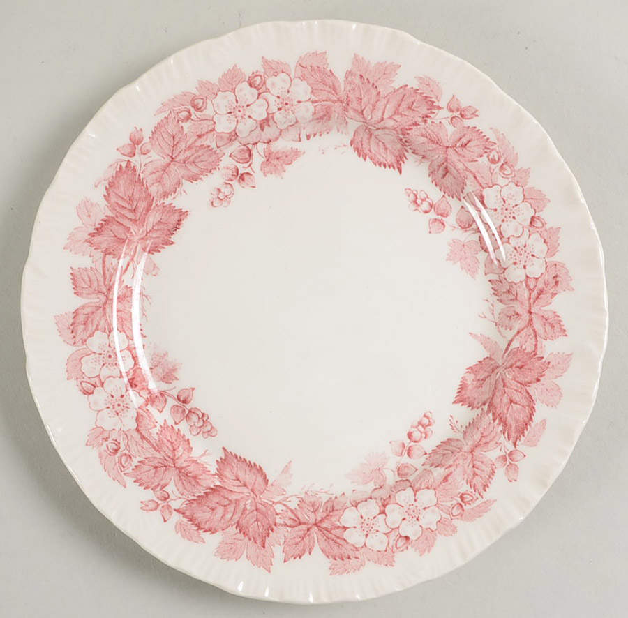Bramble Pink (Shell Edge) Bread & Butter Plate by Wedgwood-1