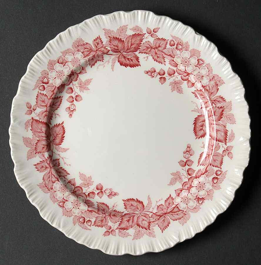 Bramble Pink (Shell Edge) Dessert/Pie Plate by Wedgwood-1