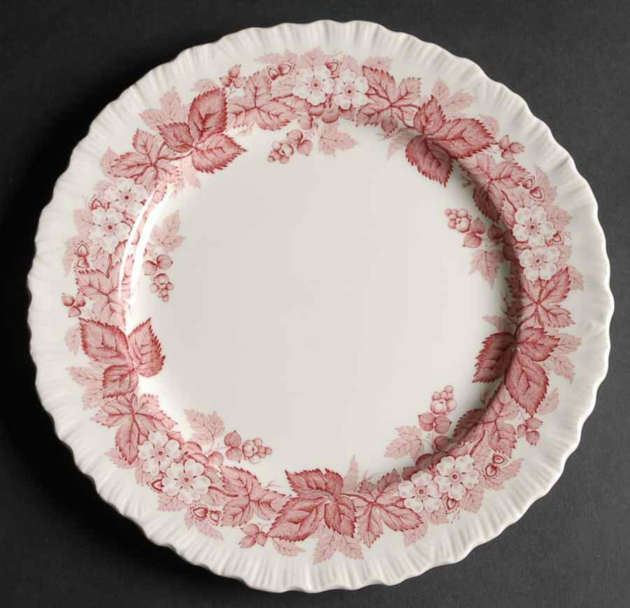 Bramble Pink (Shell Edge) Luncheon Plate by Wedgwood-1