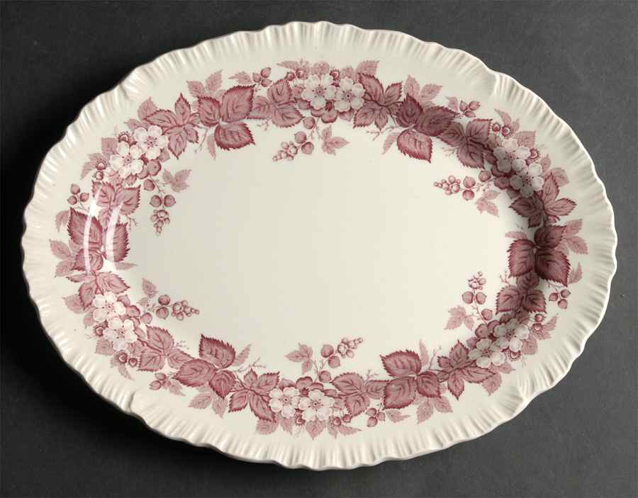 Bramble Purple 11" Oval Serving Platter by Wedgwood-1