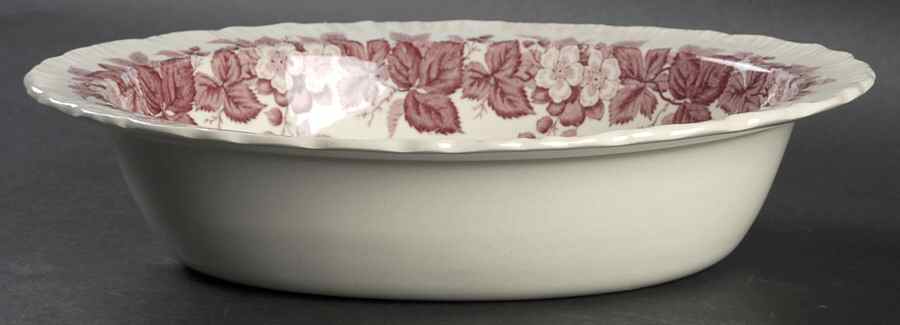 Bramble Purple 9" Oval Vegetable Bowl by Wedgwood-1