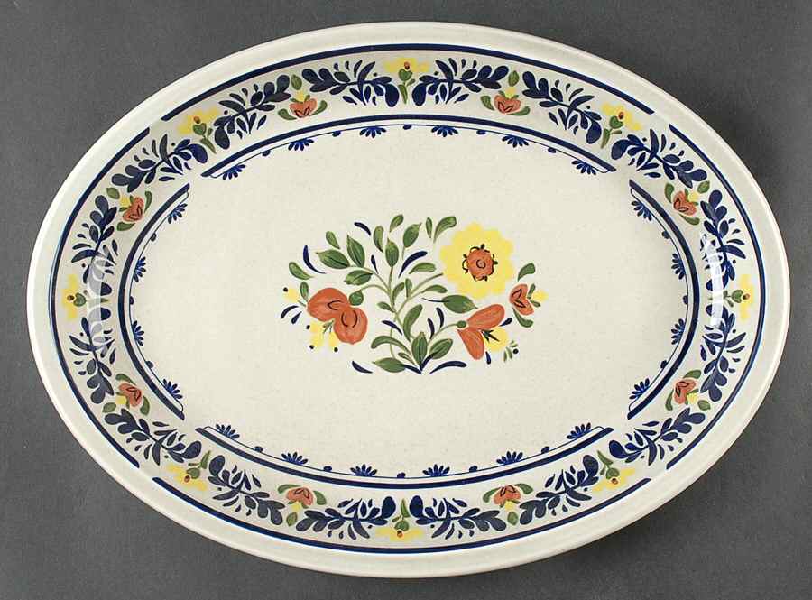 Breton 13" Oval Serving Platter by Wedgwood-1