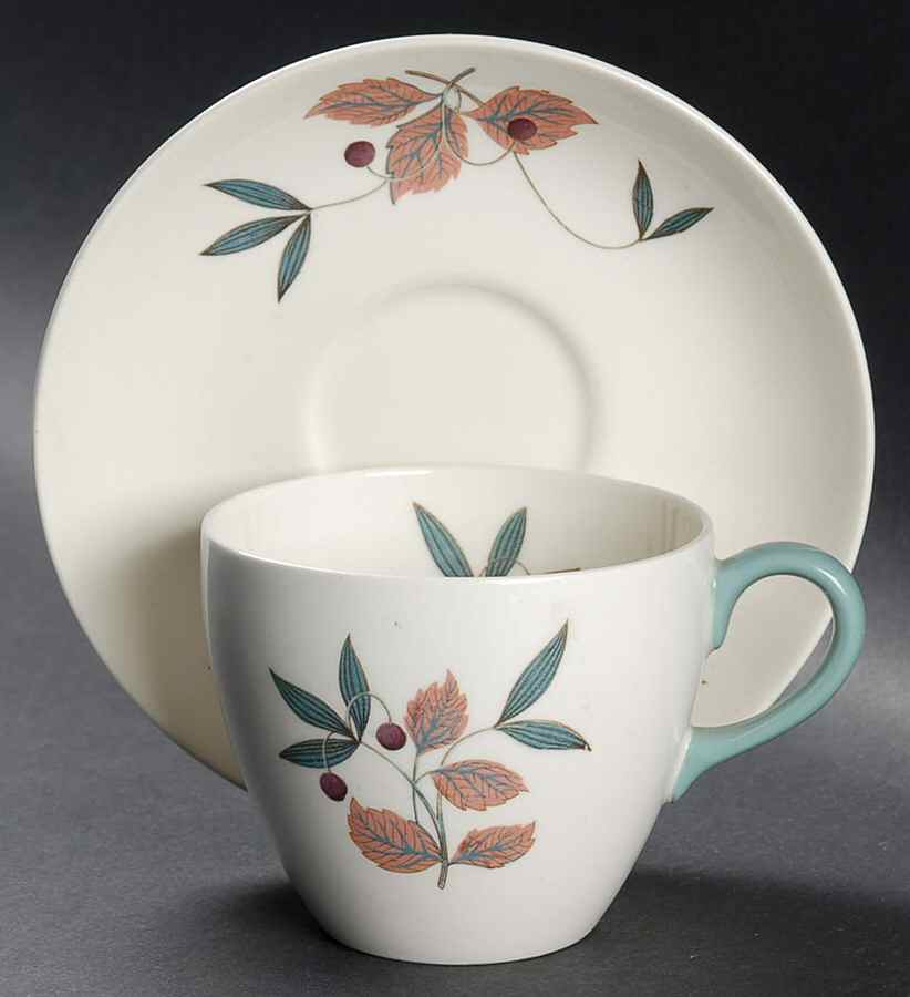 Brecon Flat Cup & Saucer Set by Wedgwood-1