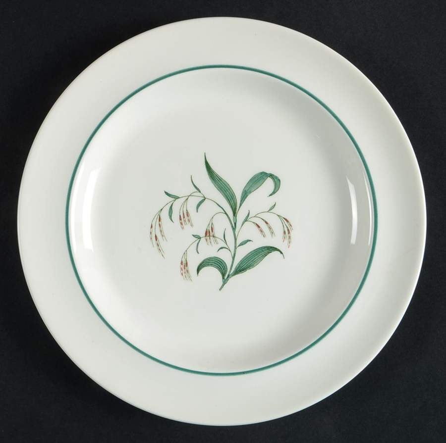 Broomgrass Green (No Trim, Green Verge) Salad Plate by Wedgwood-1