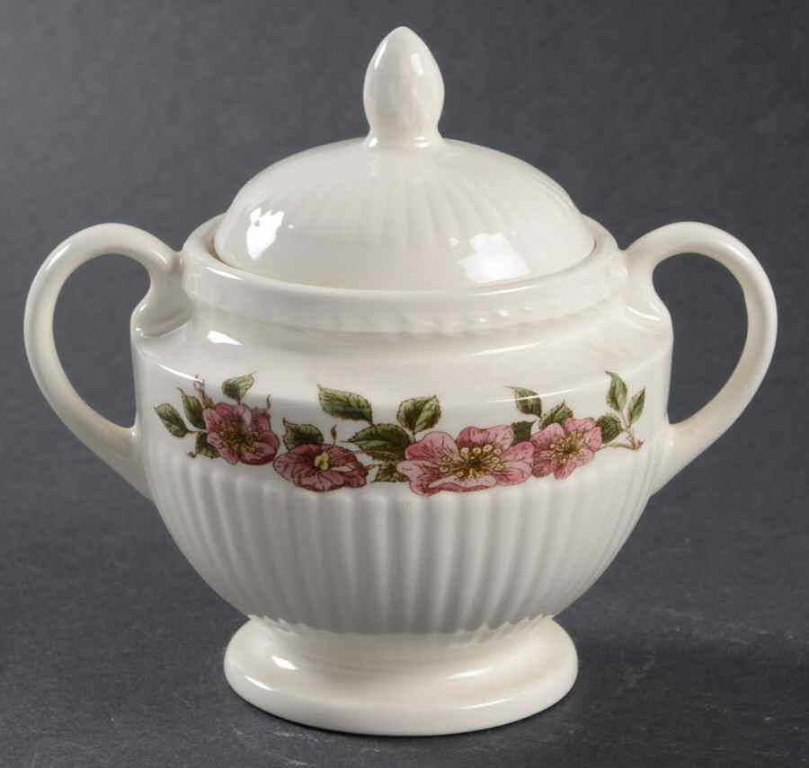 Briar Rose Sugar Bowl & Lid by Wedgwood-1