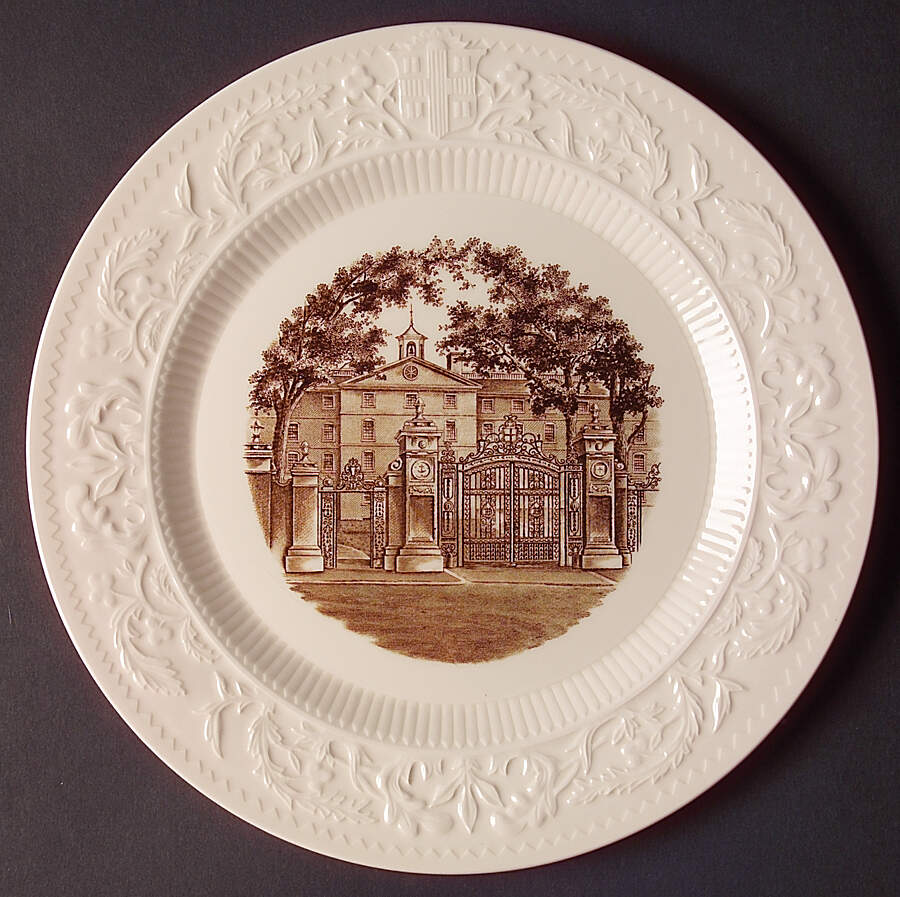Brown University Brown Dinner Plate by Wedgwood-1