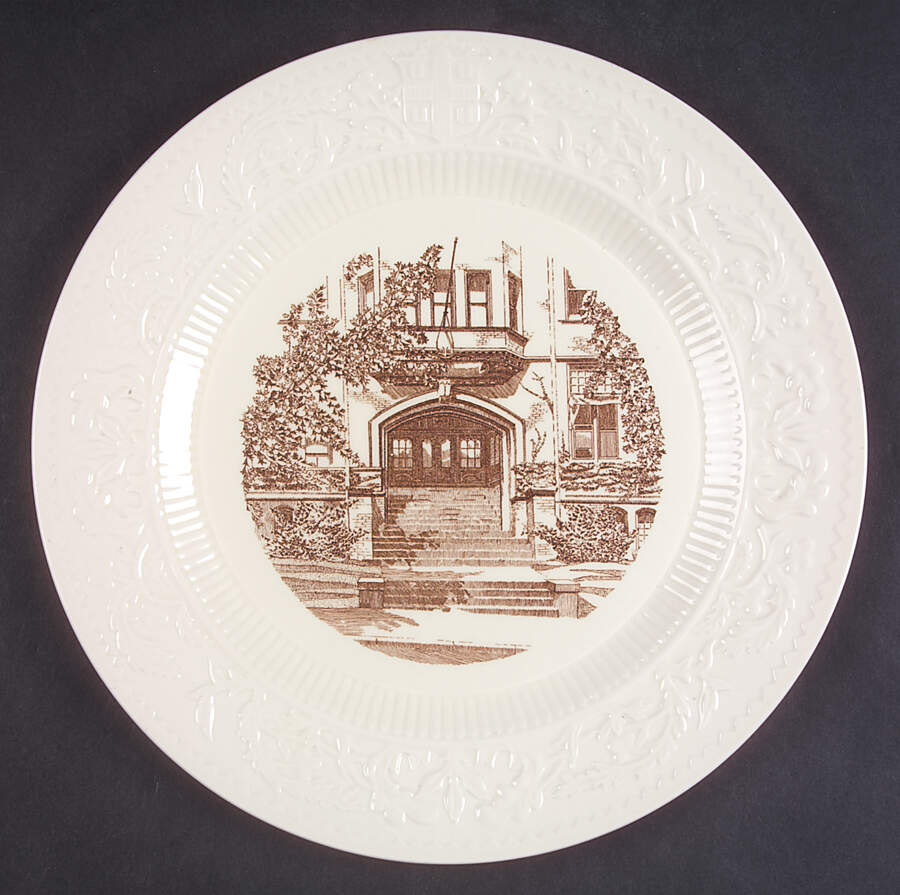 Brown University Brown Dinner Plate by Wedgwood-1