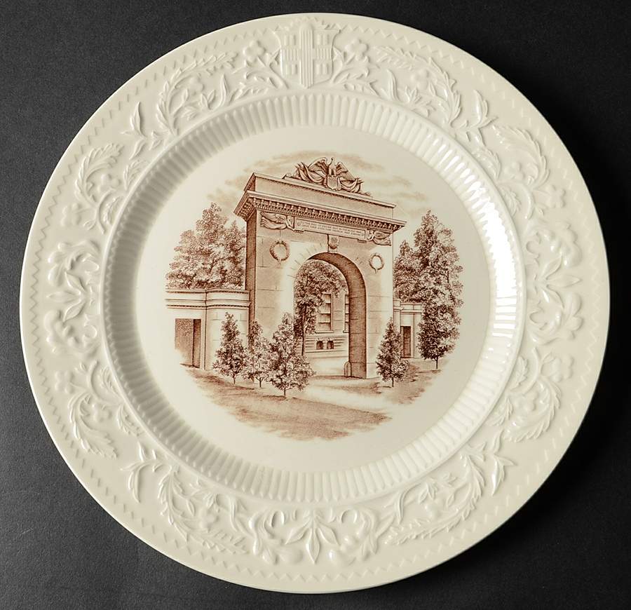 Brown University Brown Dinner Plate by Wedgwood-1