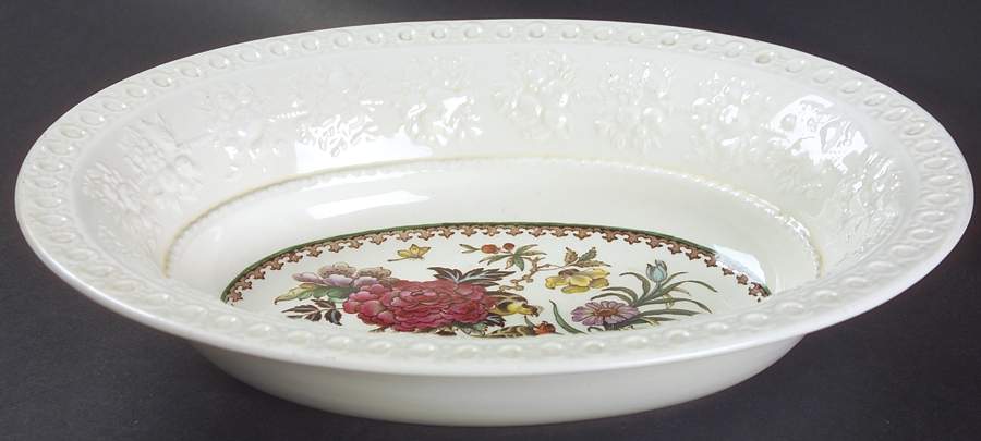 Bullfinch Wellesely Multicolor 10" Oval Vegetable Bowl by Wedgwood-1