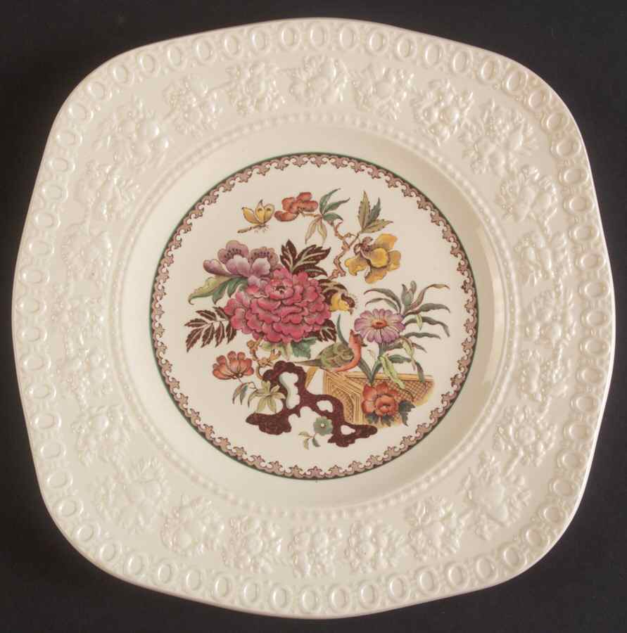 Bullfinch Wellesely Multicolor Square Luncheon Plate by Wedgwood-1
