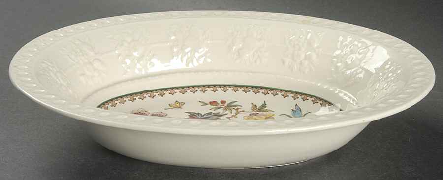 Bullfinch Wellesely Multicolor 9" Oval Vegetable Bowl by Wedgwood-1