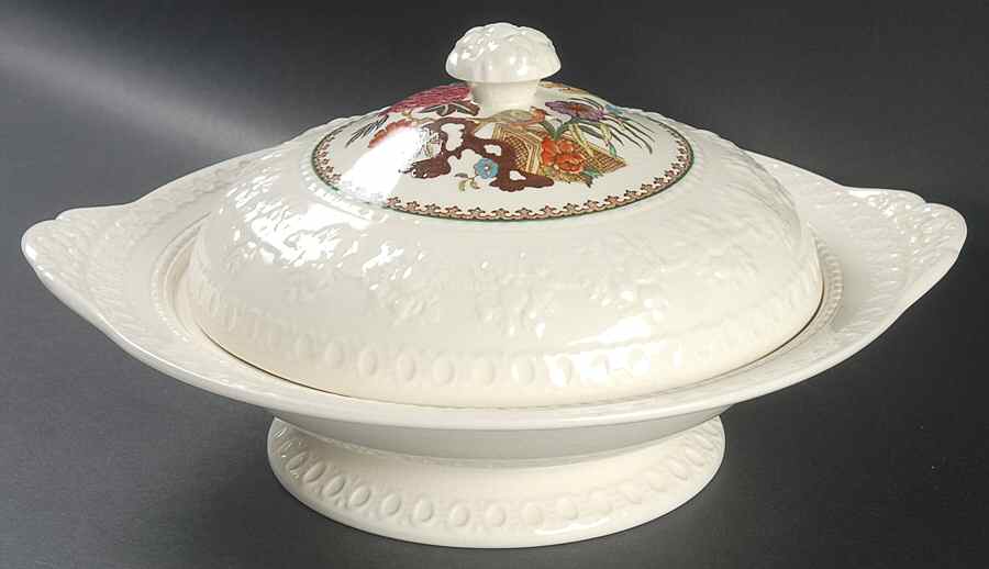 Bullfinch Wellesely Multicolor Round Covered Vegetable by Wedgwood-1