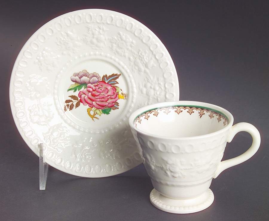 Bullfinch Wellesely Multicolor Footed Demitasse Cup & Saucer Set by Wedgwood-1