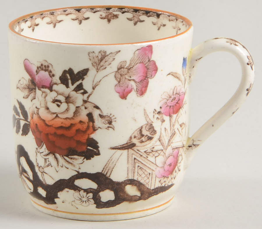 Bullfinch Brown Multicolor (Brown Trim) Flat Demitasse Cup by Wedgwood-1
