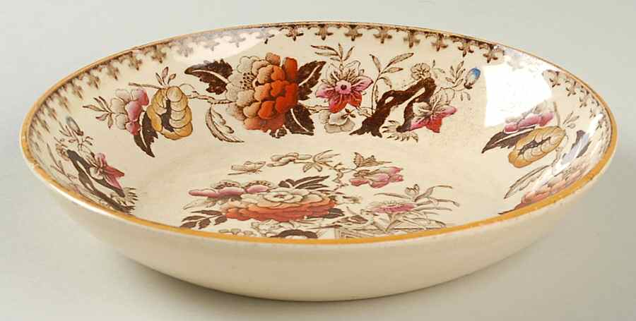Bullfinch Brown Multicolor (Brown Trim) Coupe Cereal Bowl by Wedgwood-1