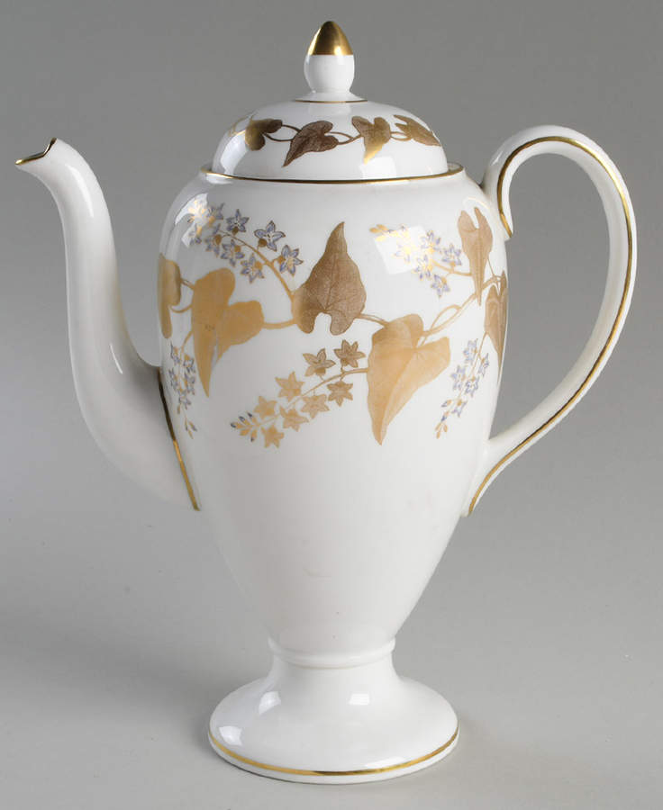 Buxton Gold Coffee Pot & Lid by Wedgwood-1