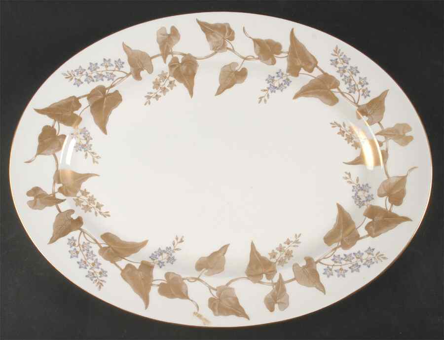 Buxton Gold 15" Oval Serving Platter by Wedgwood-1