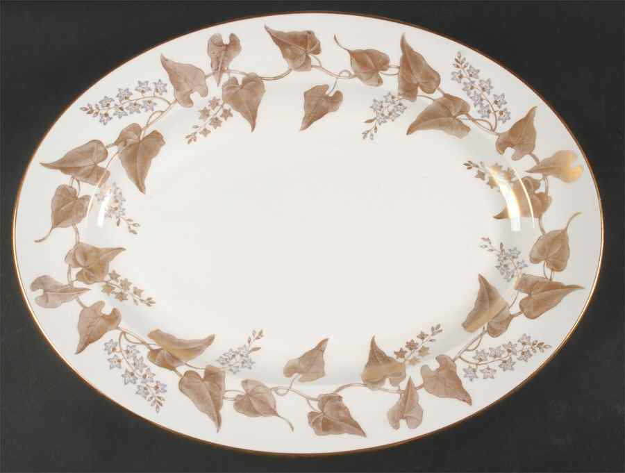 Buxton Gold 17" Oval Serving Platter by Wedgwood-1