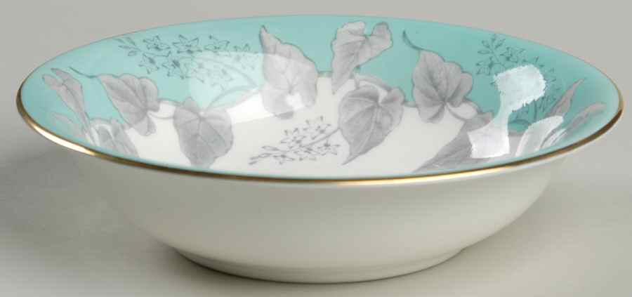 Buxton Turquoise (Gold Trim) Coupe Cereal Bowl by Wedgwood-1