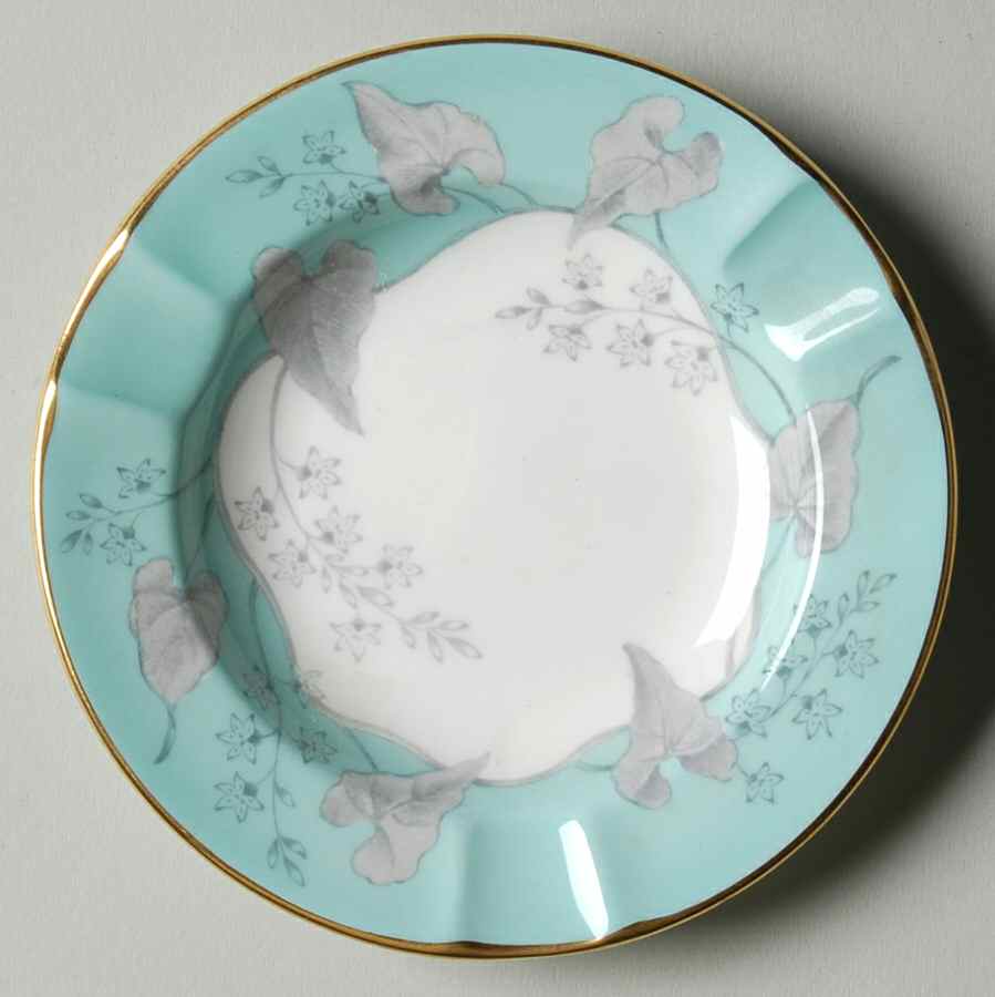 Buxton Turquoise (Gold Trim) Small Ashtray by Wedgwood-1
