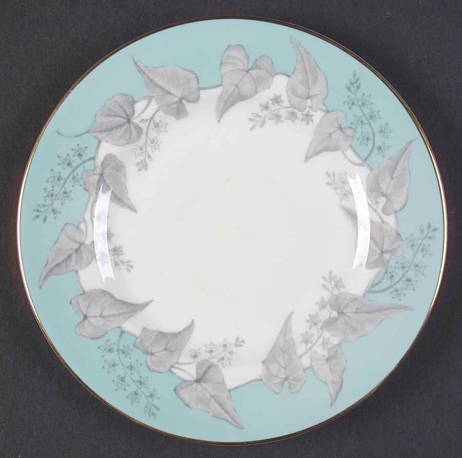 Buxton Turquoise (Gold Trim) Bread & Butter Plate by Wedgwood-1