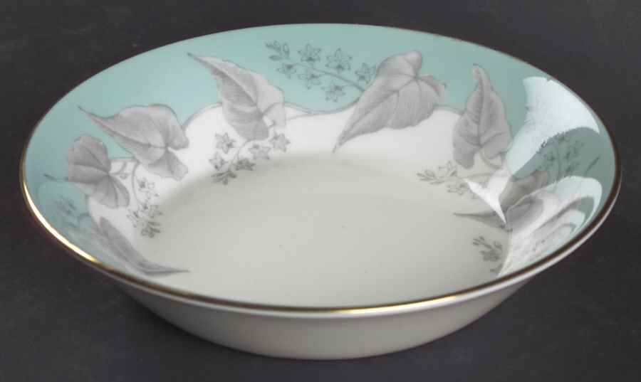 Buxton Turquoise (Gold Trim) Fruit/Dessert (Sauce) Bowl by Wedgwood-1