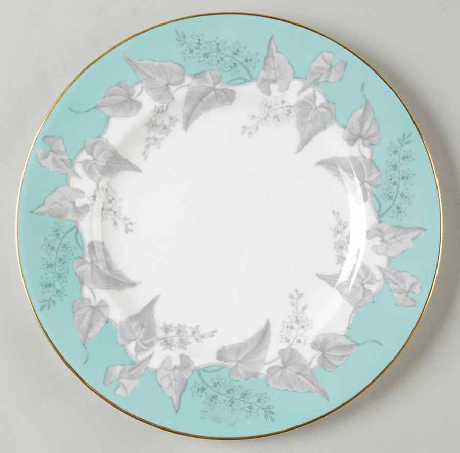 Buxton Turquoise (Gold Trim) Salad Plate by Wedgwood-1
