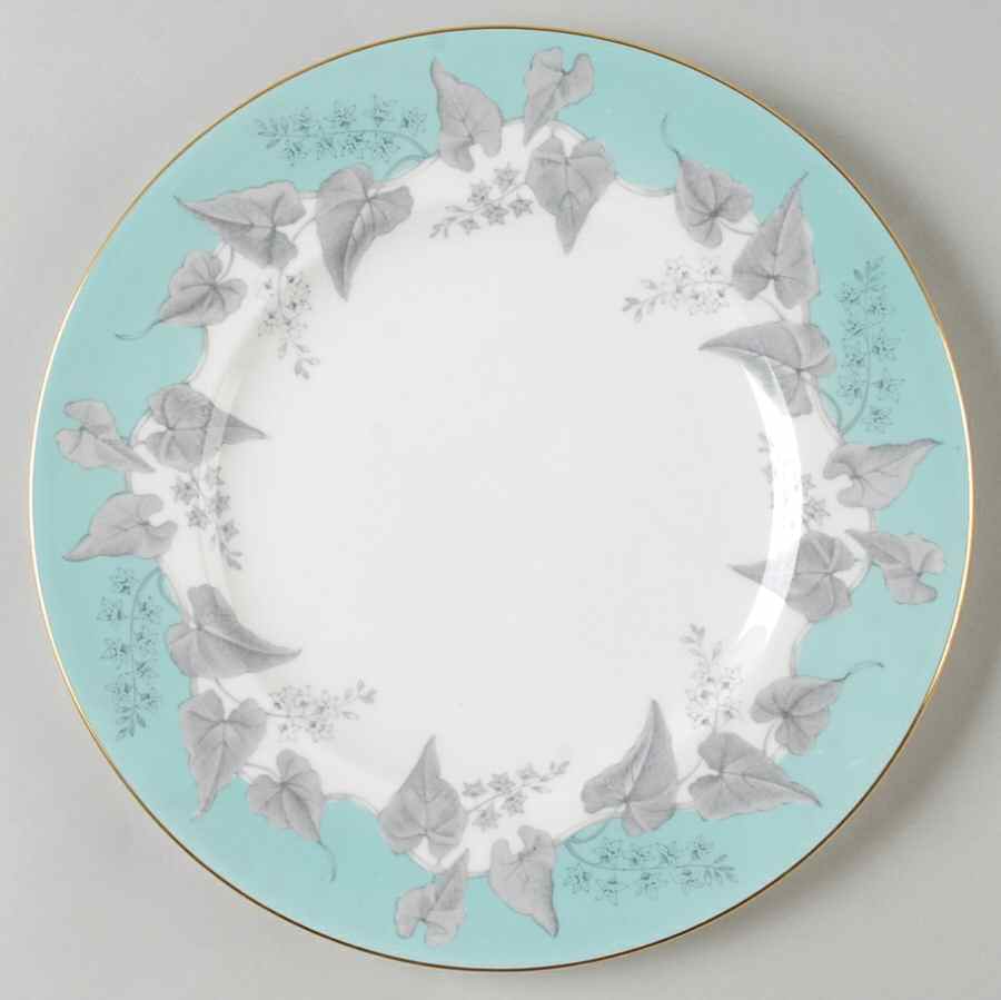 Buxton Turquoise (Gold Trim) Luncheon Plate by Wedgwood-1