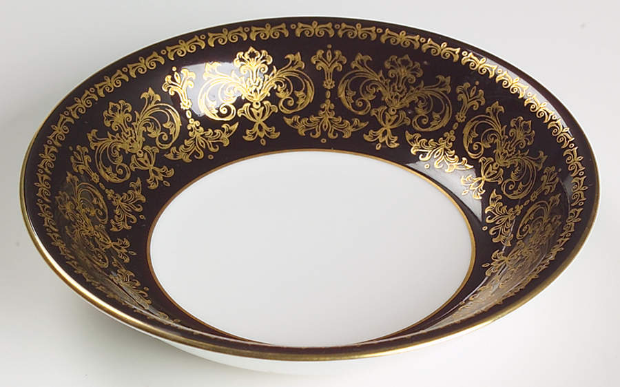 Caernarvon Black Fruit/Dessert (Sauce) Bowl by Wedgwood-1