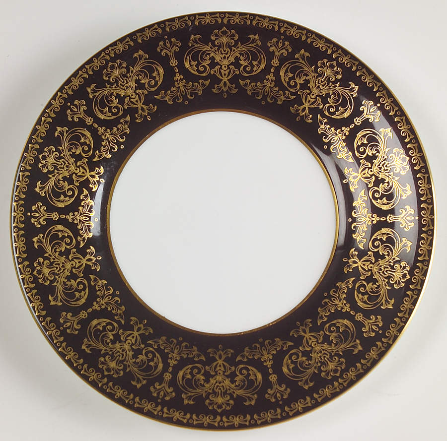 Caernarvon Black Dessert/Pie Plate by Wedgwood-1