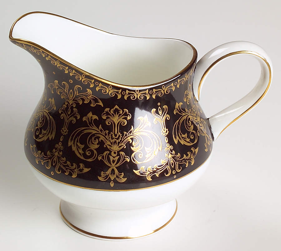Caernarvon Black Creamer by Wedgwood-1