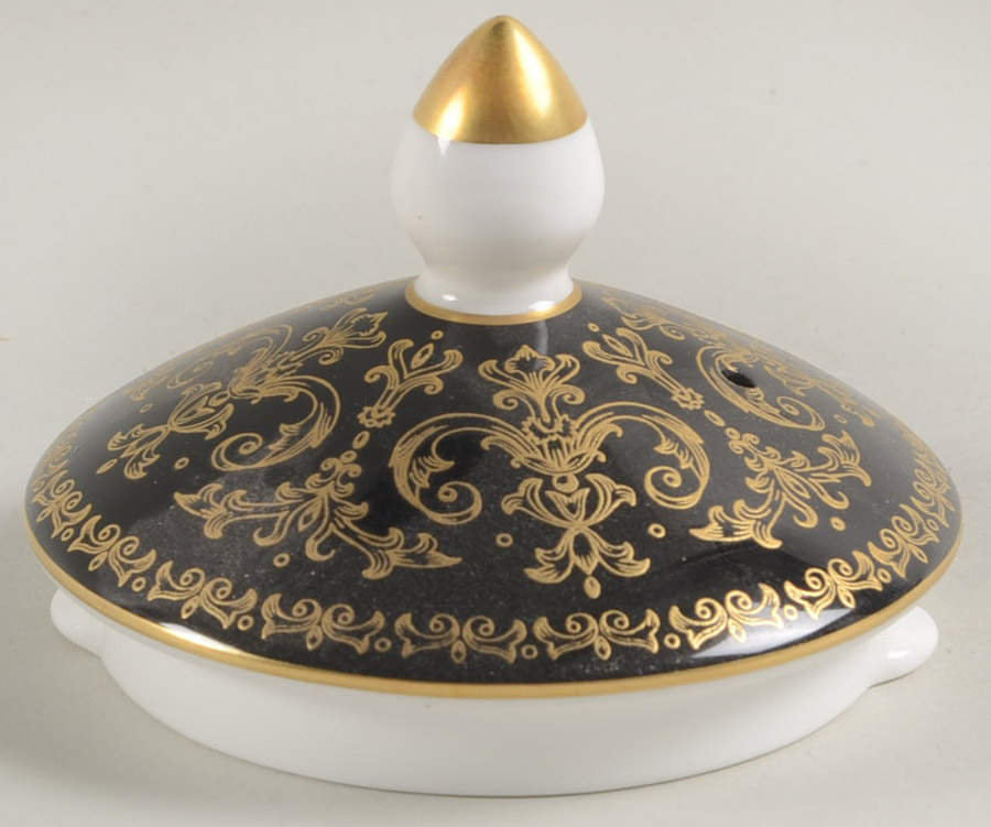 Caernarvon Black Lid for Teapot by Wedgwood-1
