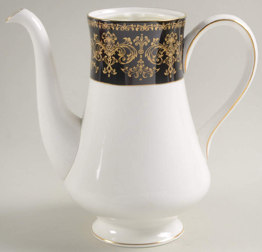 Caernarvon Black Coffee Pot No Lid by Wedgwood-1