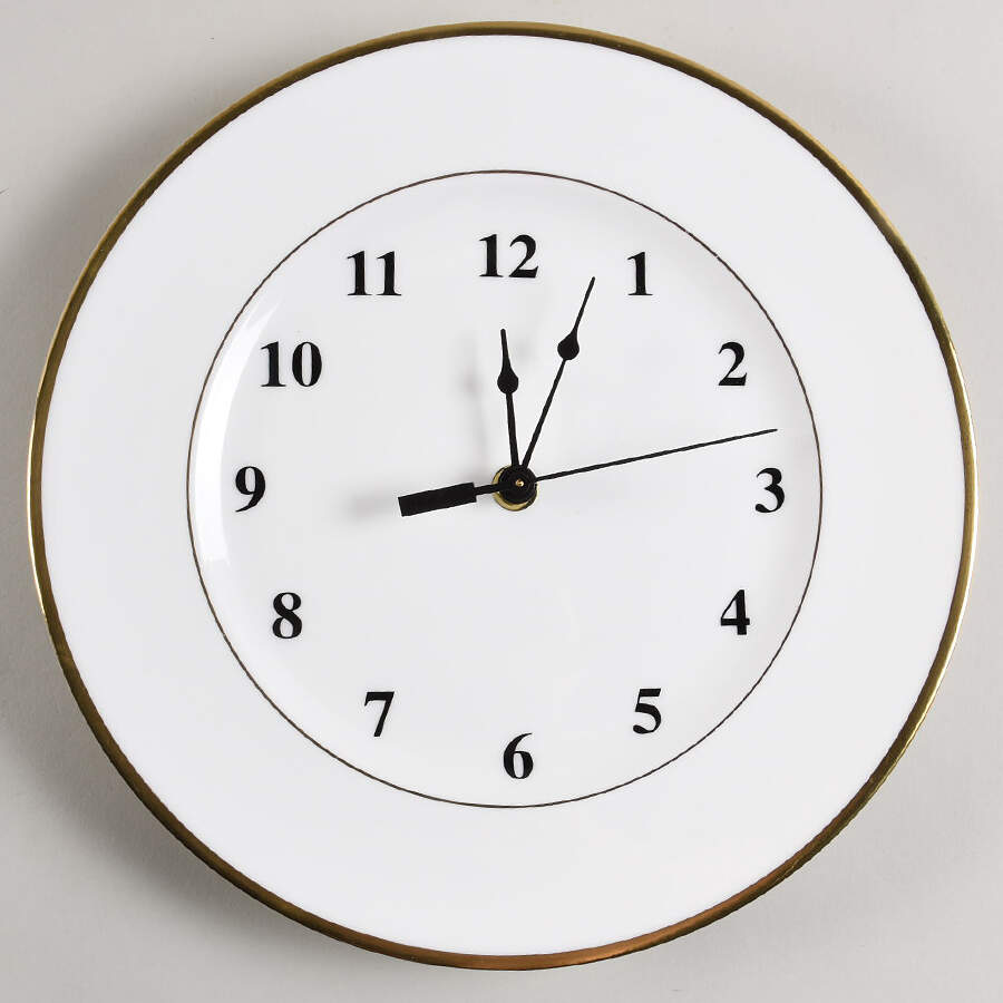 California (Bone) 1-2" depth  Clock Plate HC by Wedgwood-1