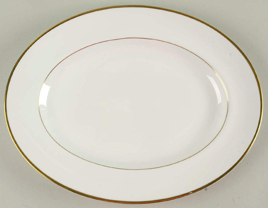 California (Bone) 14" Oval Serving Platter by Wedgwood-1