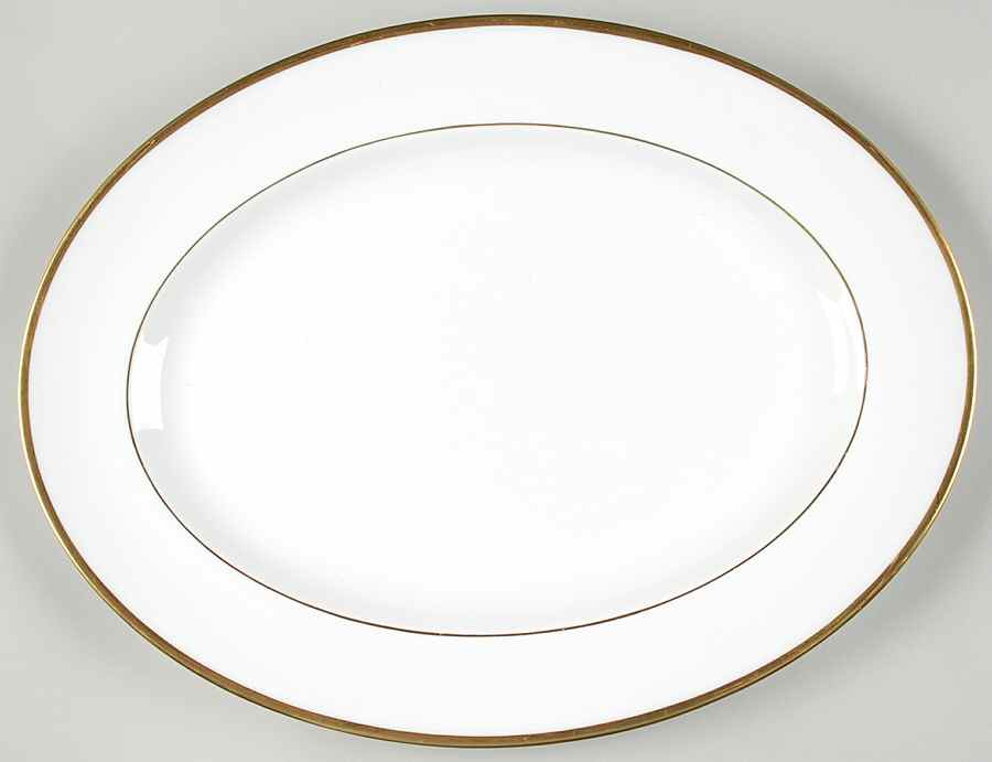 California (Bone) 15" Oval Serving Platter by Wedgwood-1