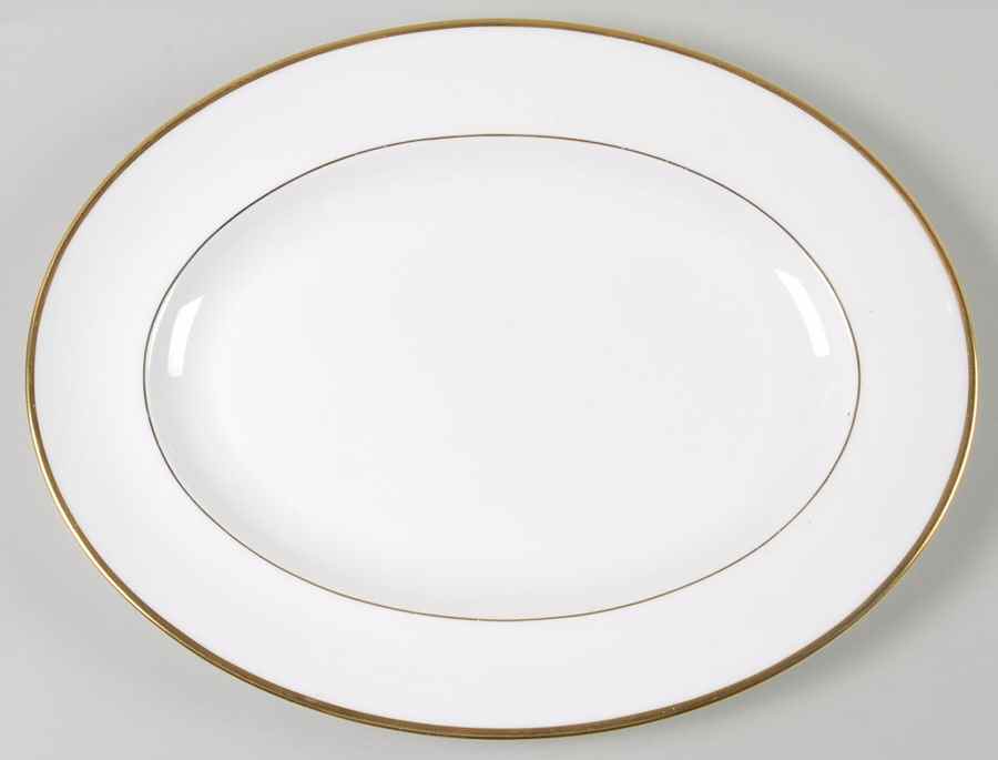 California (Bone) 13" Oval Serving Platter by Wedgwood-1