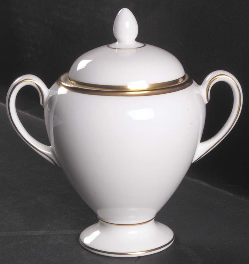 California (Bone) Globe Shape Sugar Bowl & Lid by Wedgwood-1