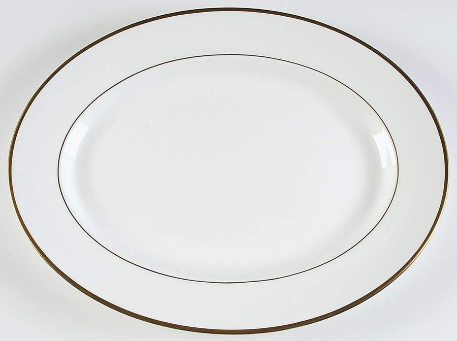 California (Bone) 17" Oval Serving Platter by Wedgwood-1