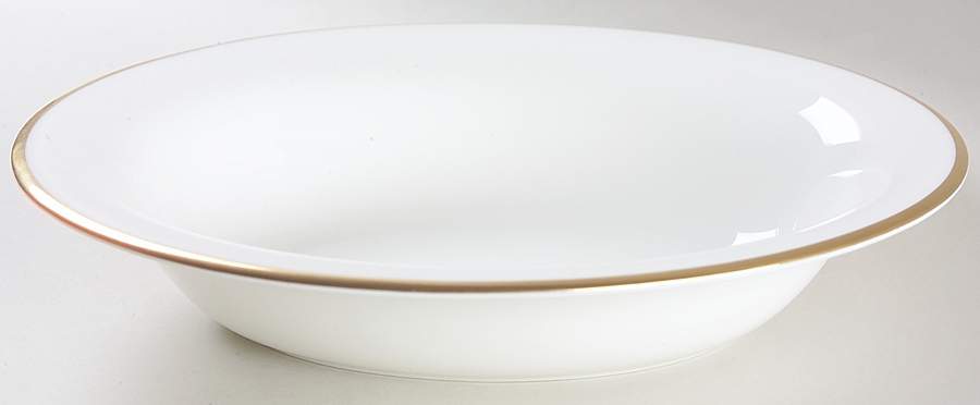 California (Bone) 9" Oval Vegetable Bowl by Wedgwood-1