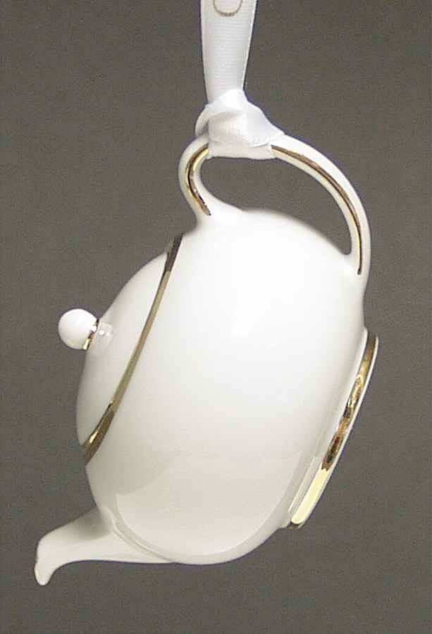 California (Bone) Teapot Ornament by Wedgwood-1