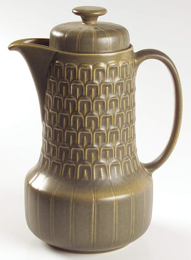 Cambrian Green Coffee Pot & Lid by Wedgwood-1