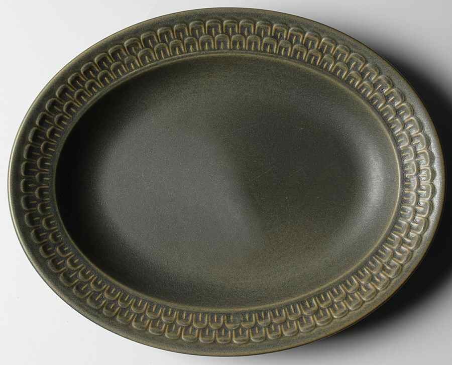 Cambrian Green 12" Oval Serving Platter by Wedgwood-1