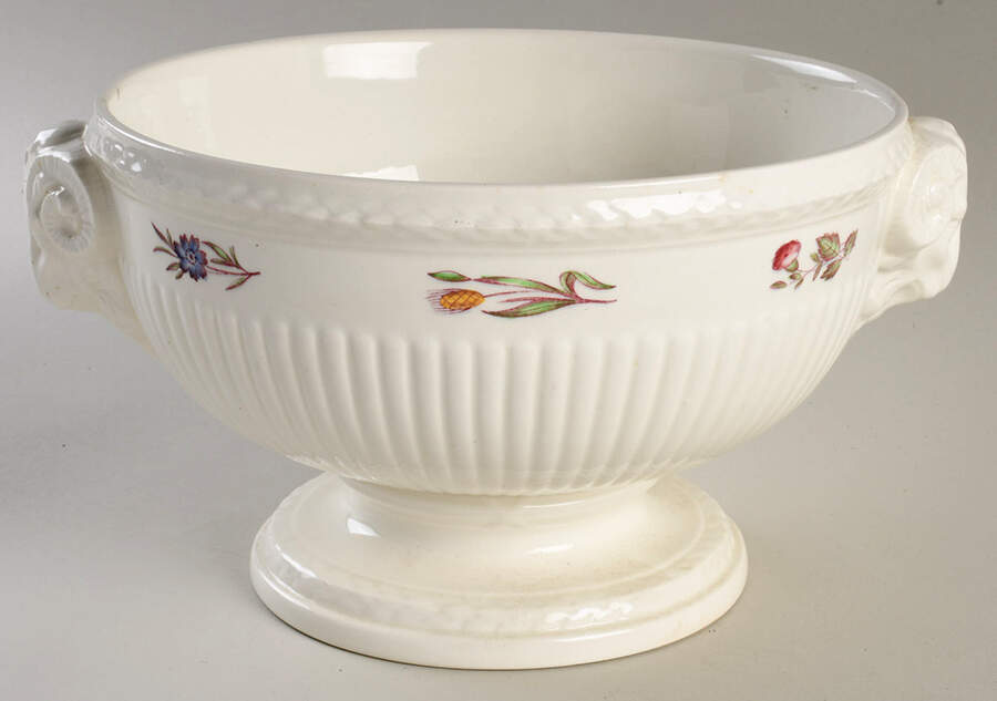 Cavalier Meadow Large Footed Salad Serving Bowl by Wedgwood-1