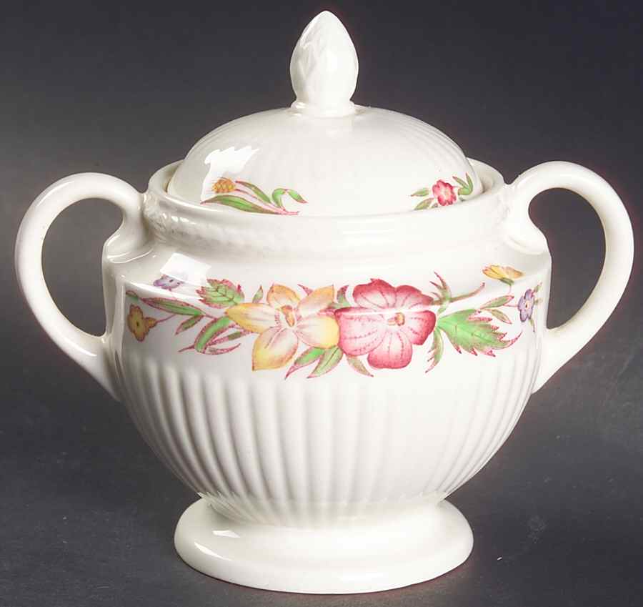 Cavalier Meadow Sugar Bowl & Lid by Wedgwood-1