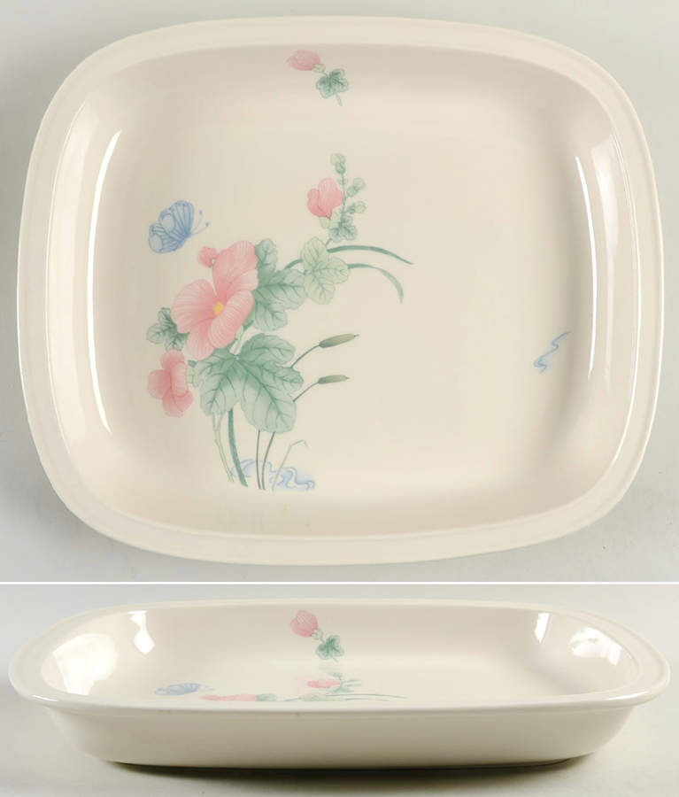 Camellia (Oven To Table) 13" Rectangular Roaster by Wedgwood-1