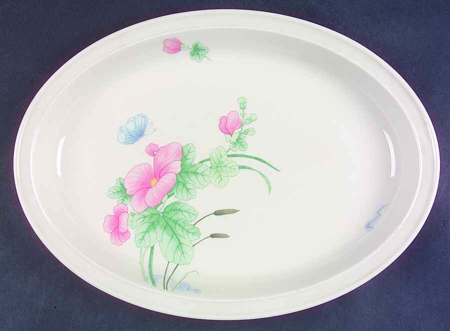 Camellia (Oven To Table) 13" Oval Serving Platter by Wedgwood-1