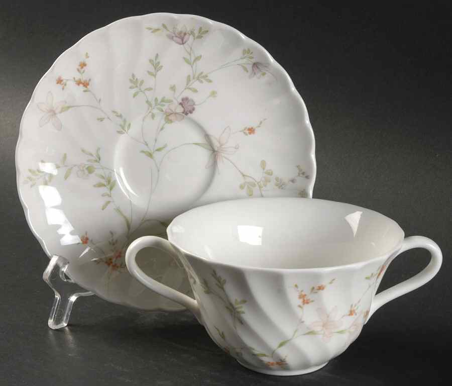 Campion Flat Cream Soup Bowl & Saucer Set by Wedgwood-1