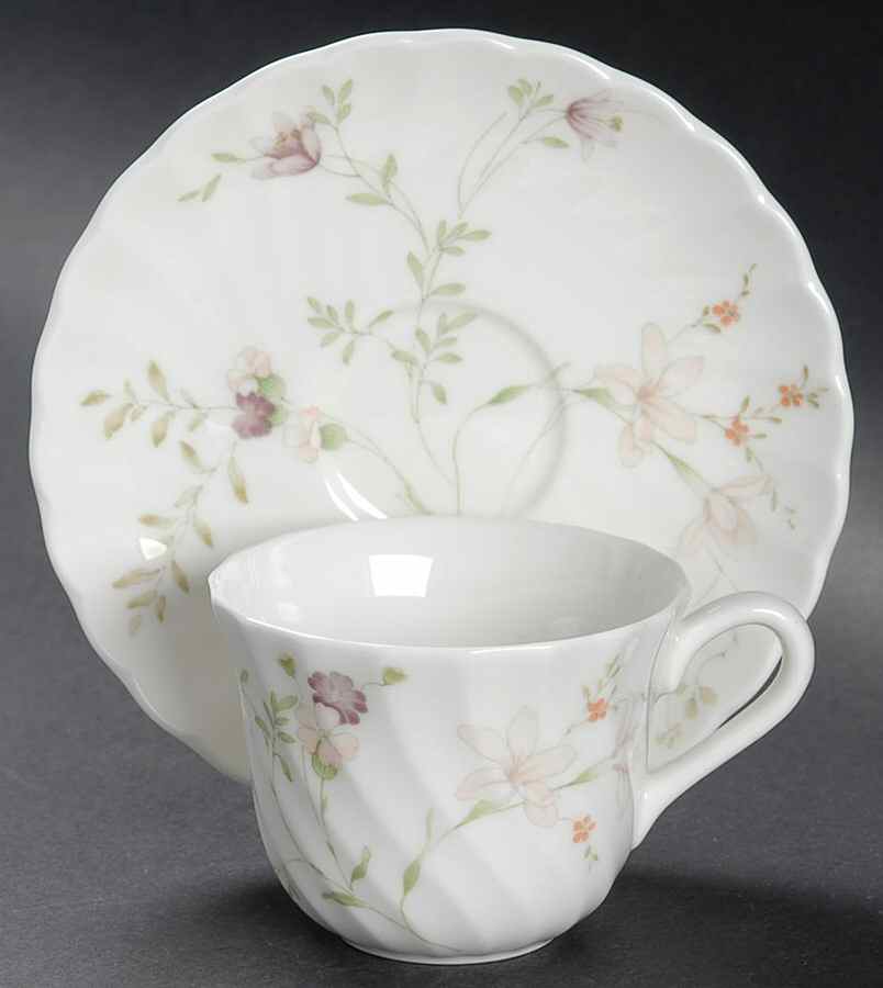 Campion Flat Demitasse Cup & Saucer Set by Wedgwood-1